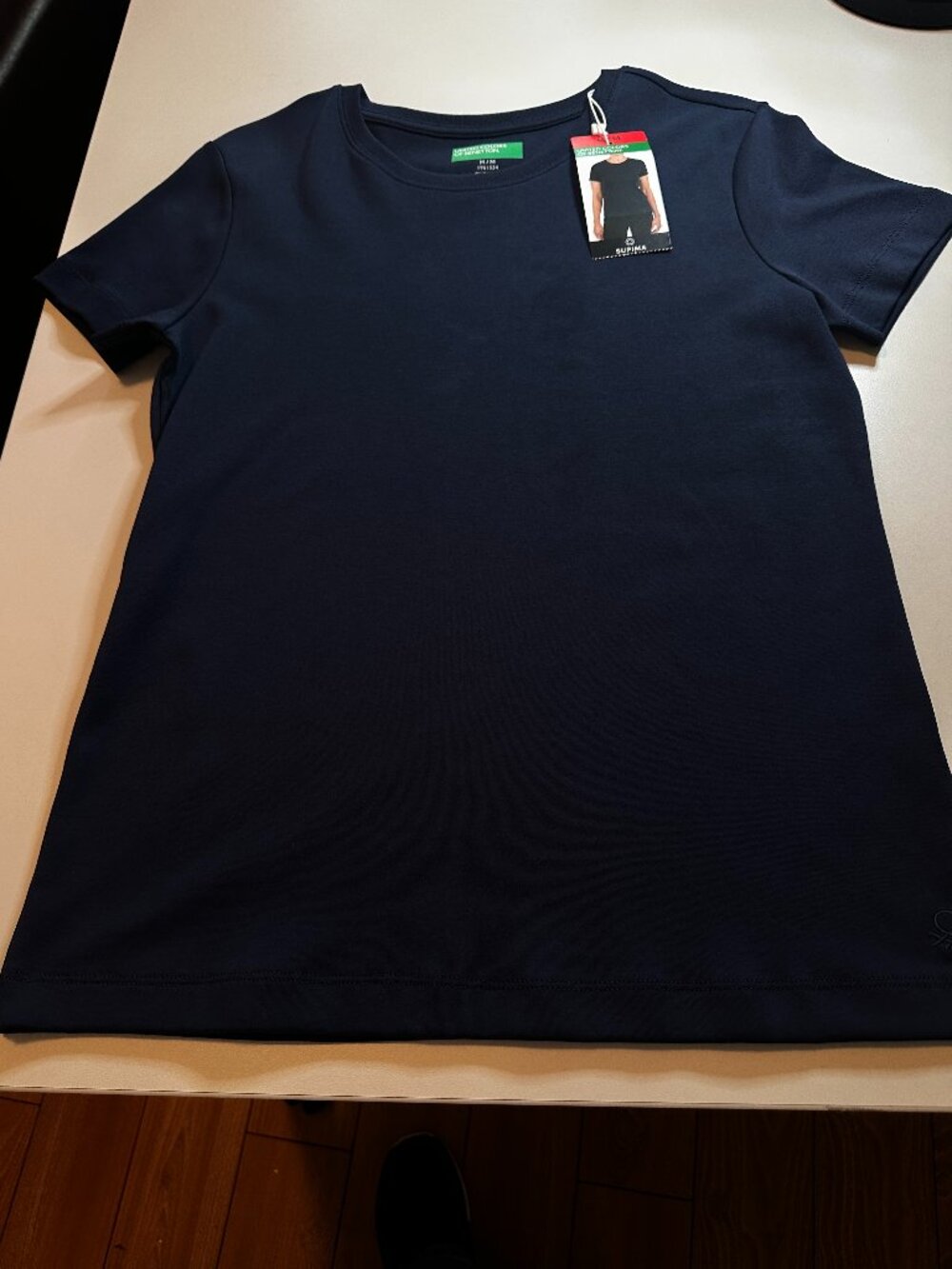 Women's United Colors of Benetton Supima Cotton Short Sleeve T Shirt Size M NWT